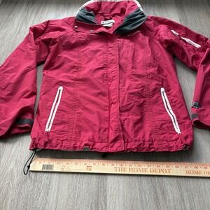 Columbia Women's Bugaboo Interchange Jacket M Red Omni-Tech Waterproof
